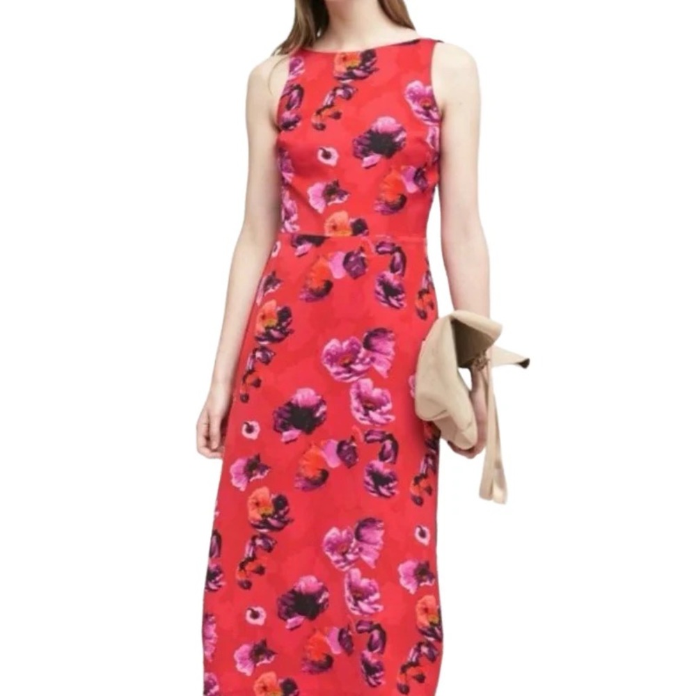 Banana Republic Floral Red Maxi Dress size 20W - Picture 15 of 15